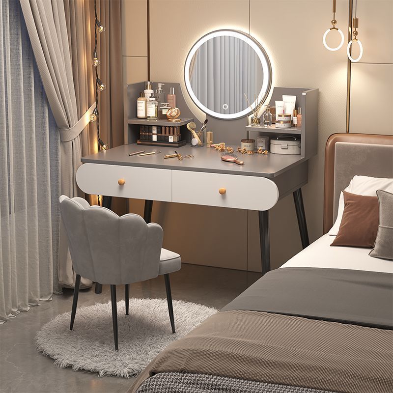 梳妆台卧室现代简约小型化妆x台镜小户型化妆柜网红主卧少女化妆