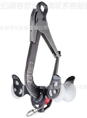 便携式单手滑车旅705212道游景区索缆车救援轮双滑60mm钢缆用大挂