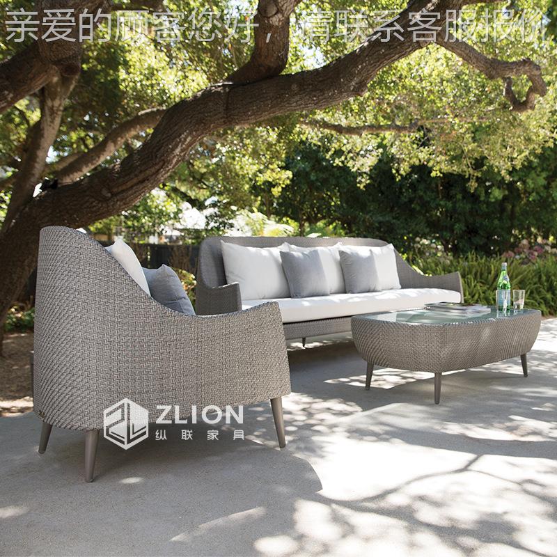 户外桌椅组合庭定院别墅闲花发园藤沙室外阳台休小桌椅5-6-17制藤