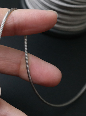 不锈钢晒衣绳11.5234568mm钢丝绳包塑晾衣绳细软304