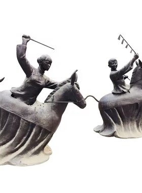 大型校园人物铸铜雕塑定制城市广场户外房地产园林景观小品雕塑厂