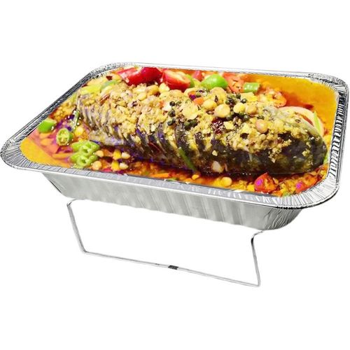 370烤鱼外卖支架商用一次性锡纸盒干锅支架4900毫升打包盒支架