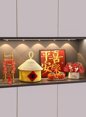 乔迁之喜装饰新居布置新房搬家入宅仪式用品礼物全套五谷丰登摆件