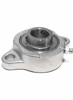 菱形矮脚外球面轴承座SSBLF205内径25Smm不锈钢轴承座