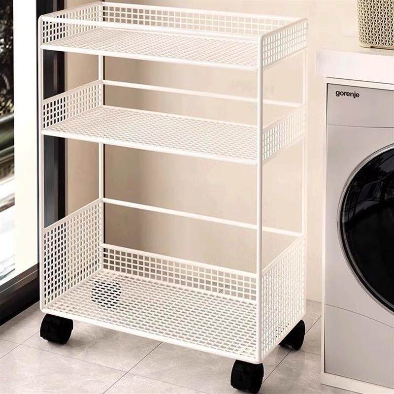 洗衣机旁置物架阳台落地式多层收纳架厕所洗手间架子洗衣液储物架