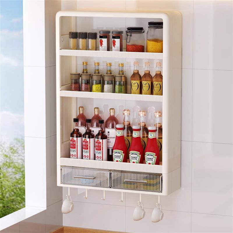 厨房调料置物架免打孔多功