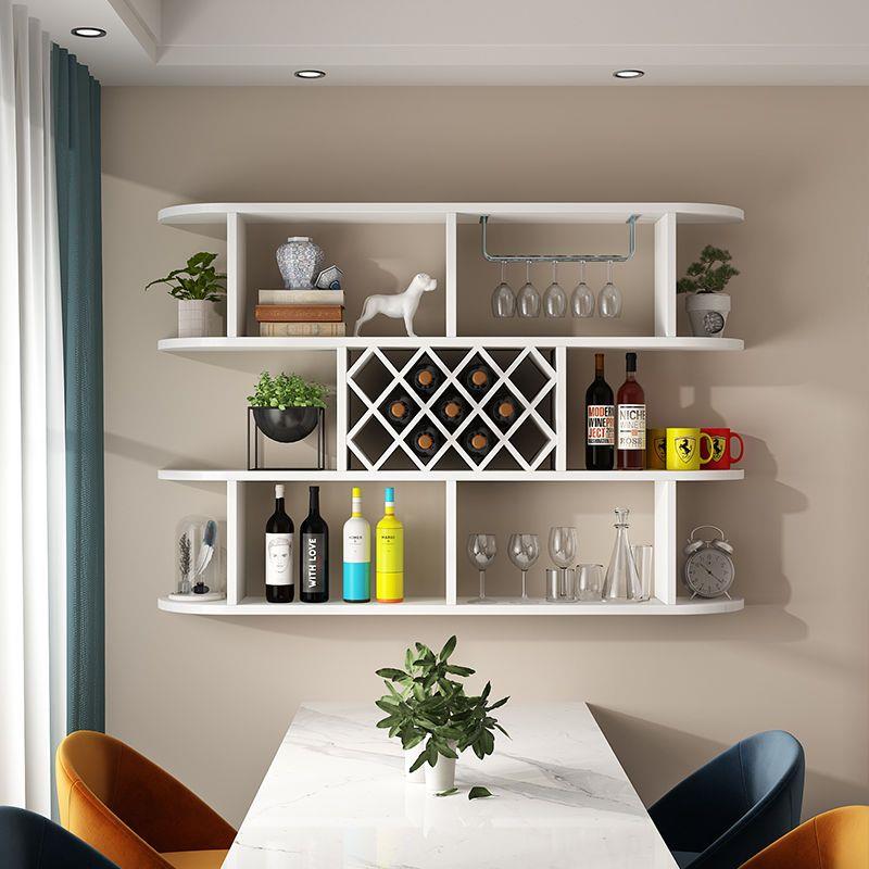 简约酒柜酒架餐厅饭店墙上