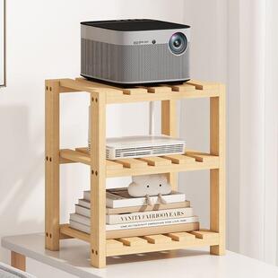 台面置物架实木多层收纳架子机顶盒放路由器放置架桌面展示架收纳