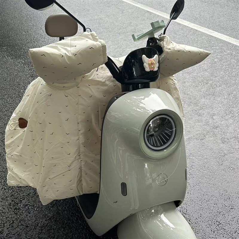 电动车挡风被冬季防水加绒加厚可爱防风加宽侧翼202Z4新款防寒