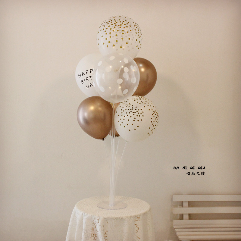 森系复古c桌摆桌飘气球装饰活动布置周岁生日满月百天百日宴装扮