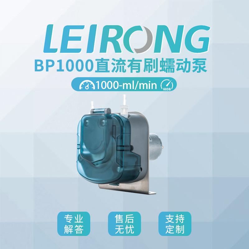 雷熔BP1000有刷蠕动泵大流量实验室小型灌装机循环抽自吸水泵24V