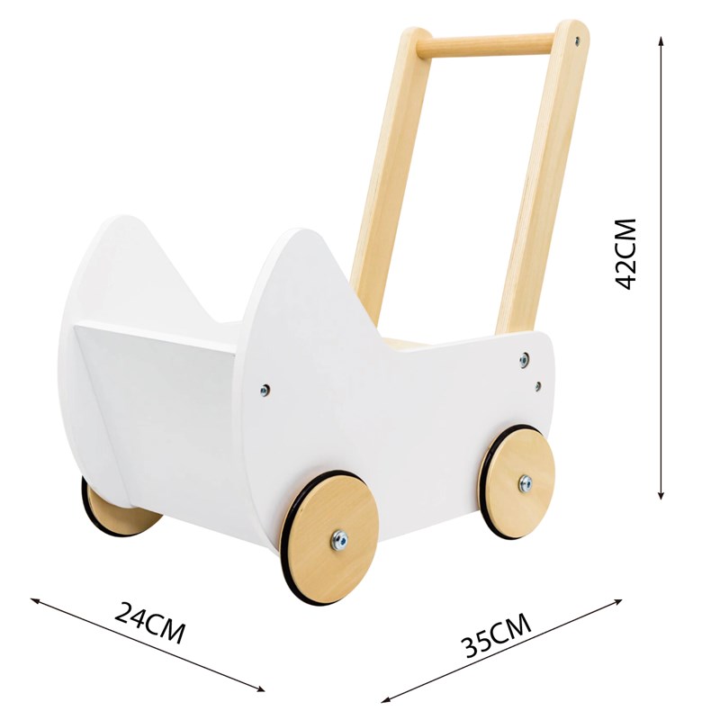 出口幼儿童宝宝学步车学走路助步手推车超市购物车木质制益智玩具