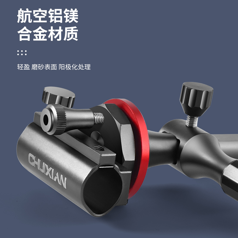 钓鱼箱钓椅e双炮台支架加厚炮台座万向双头双杆架杆多功能可伸缩