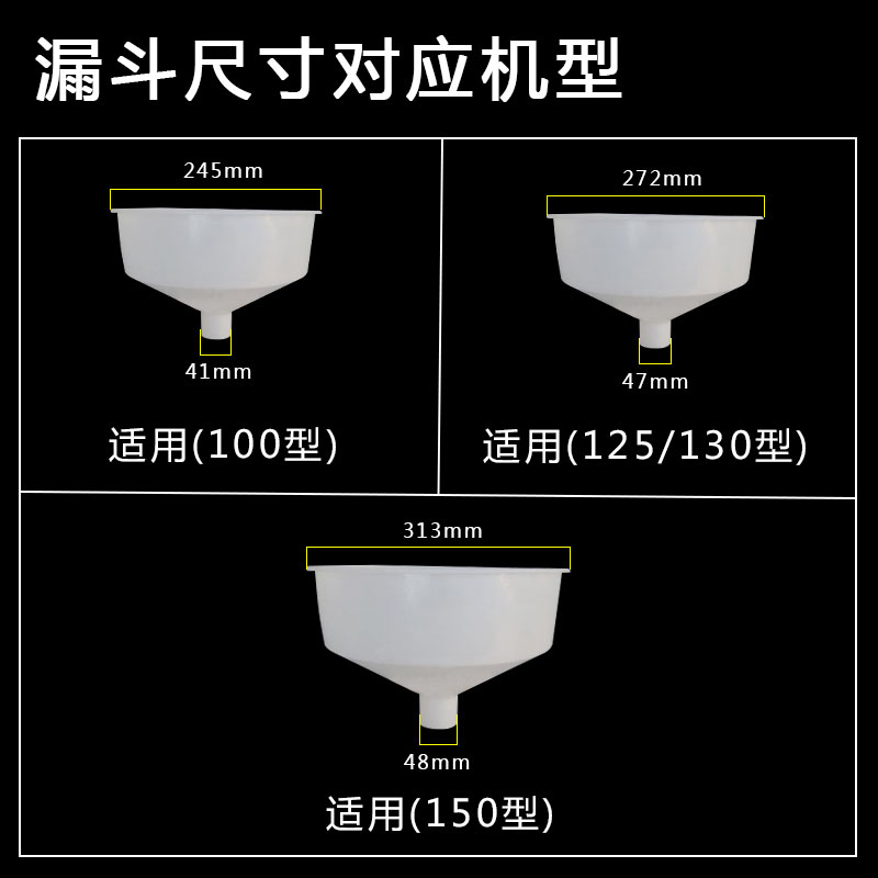 镇江磨浆机漏斗下料口进u料口下料斗沧州沧县商用豆浆机配件