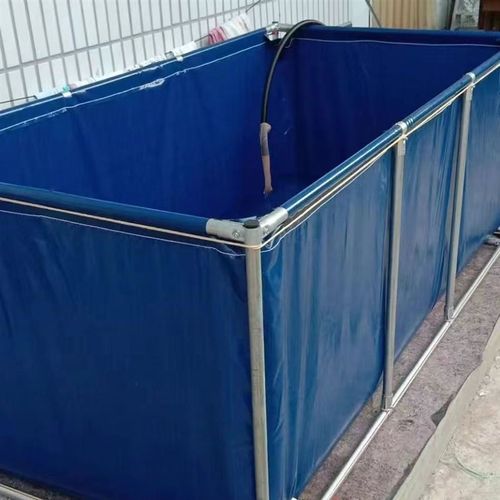 帆布鱼池家庭游泳池阳台庭院加厚养鱼专用加固双层支架户外蓄水池