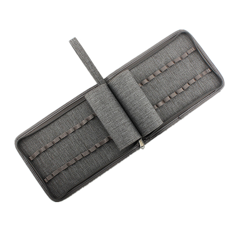 钢笔收纳包10/24/48格钢笔简约防水防尘多支收纳帆布多功能笔袋