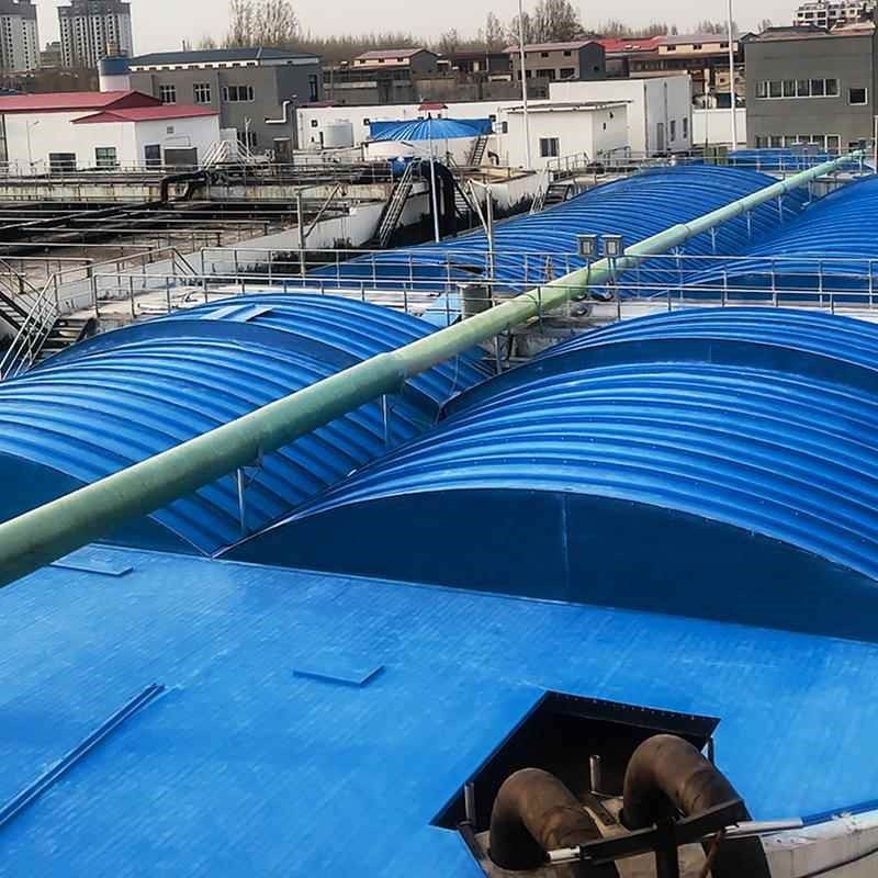 玻璃钢污水形池盖92455板臭气玻收集玻璃钢盖 板 璃钢拱盖板