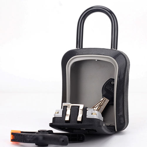 装修密码钥匙盒猫眼固定密码盒民宿壁挂式密码钥匙箱免安装挂钩式