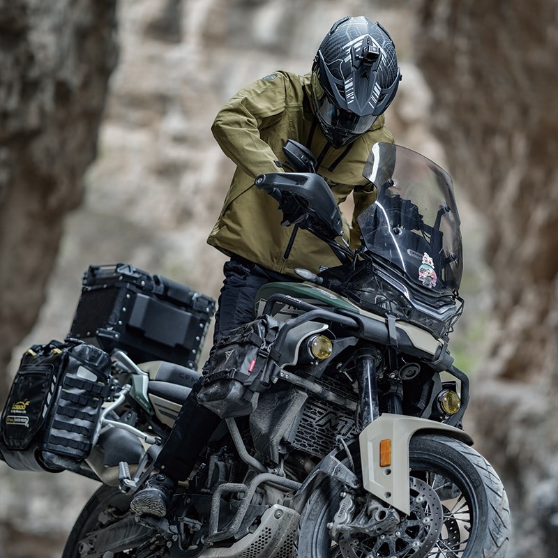 RYMIC睿觅X60碳纤维拉力摩托车头盔男女机车越野双镜四季全盔新3C