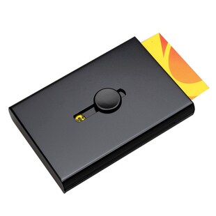 高档 手推金属自动名片盒大容量男女名片夹商务定制展会礼品刻字