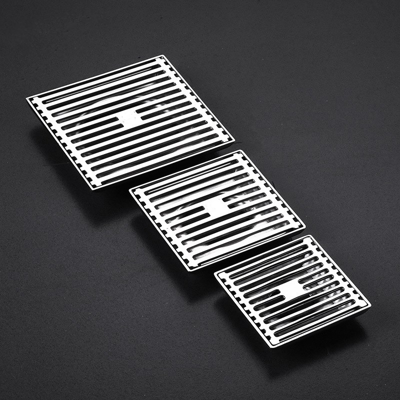 竹排防臭地漏304不锈钢浴室淋x浴房露台庭院大排量地漏大口径12 1