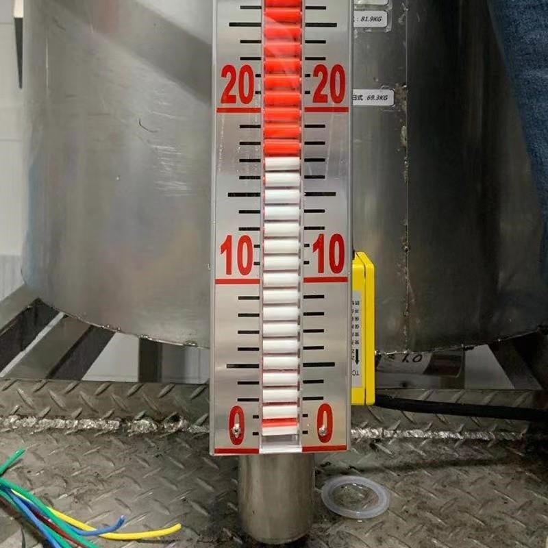 uhz磁翻板f液位计带远传4-20ma磁性开关浮球不锈钢pp侧装顶装304