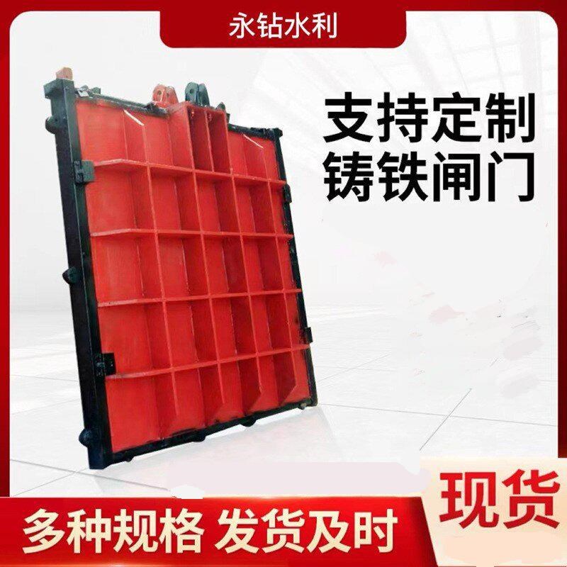 专属定制铸铁闸门渠道平板手电启闭机一体式双向R止水铸铁镶铜闸