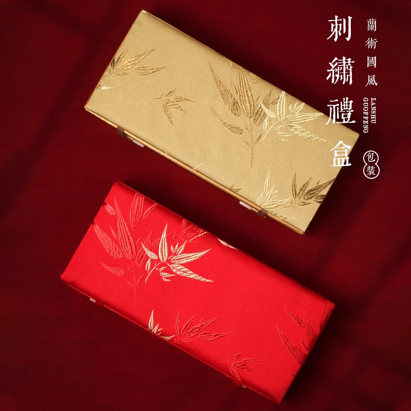 国风饰品发簪空h盒古风过年发簪礼盒送人中式复古首饰盒高档精致