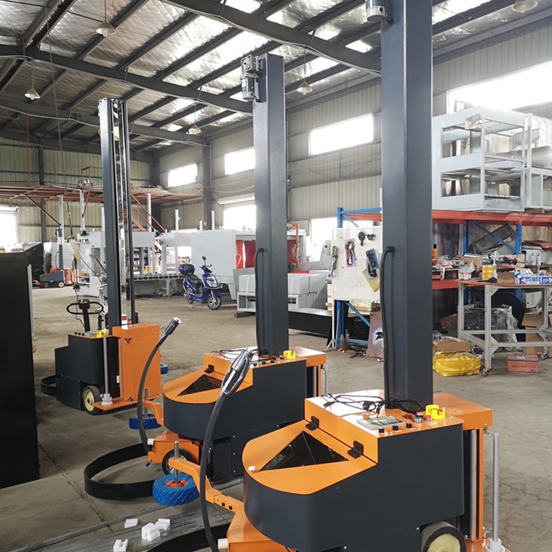 上海厂家a自走式可移动包装缠绕机 打包机 自动裹包机自走式缠绕