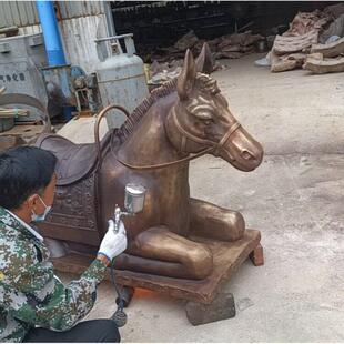 铸铜奔马雕塑定制蒙古马雕塑大门口青铜马雕塑奔马铜雕黄铜马摆件