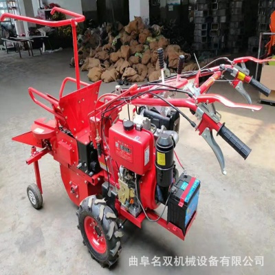 柴油玉米收获机小型联合收获机 柴油扒皮秸秆还田机