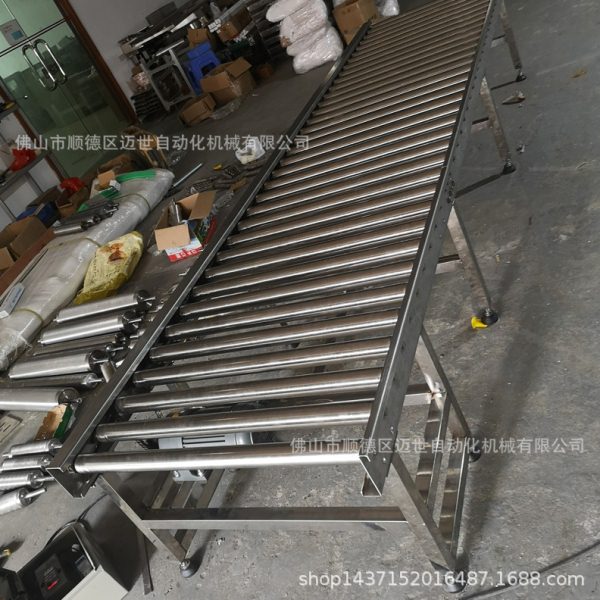 车间无动力滚筒不锈钢输送机流水线生产线传送带飞机线送料机