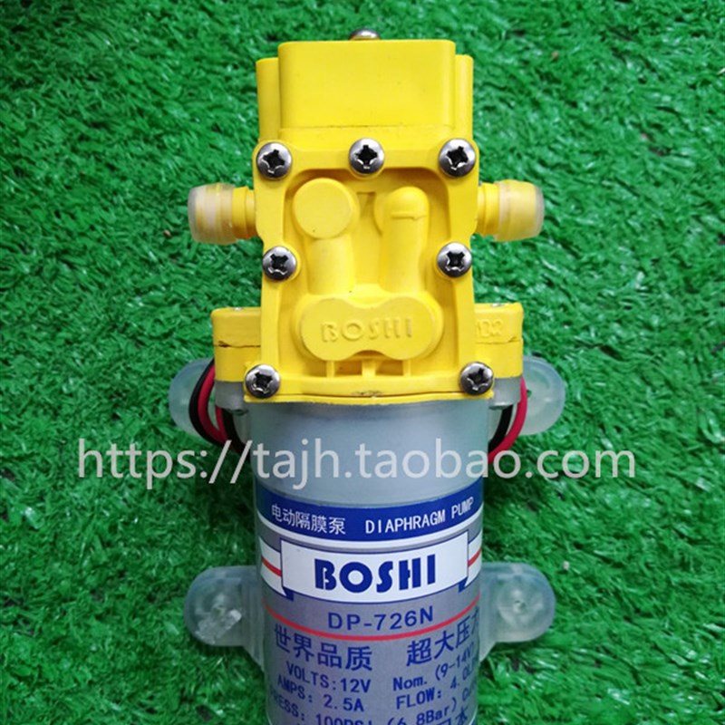 12伏电动喷雾器配件抽水泵马达大功率回流泵隔膜泵MUDEB透明水泵