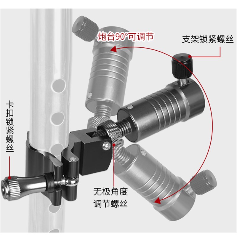 钓椅铝合金三件套多功能炮台架鱼护架拉饵盘架支架灯架伞架配件