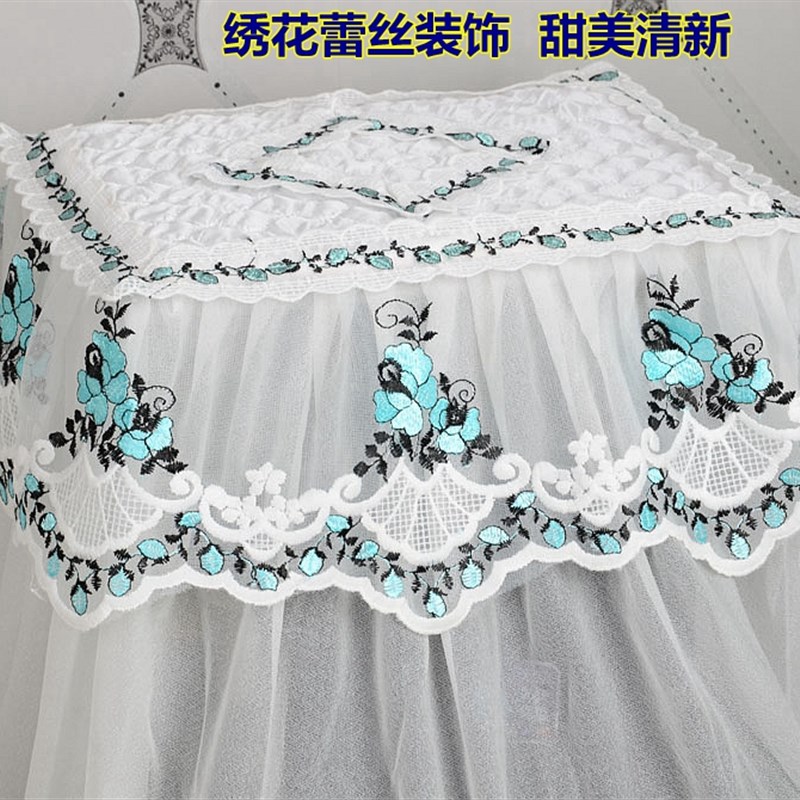 茶吧机罩顶部盖巾防尘罩方形盖布饮水机套刺绣蒸锅防尘罩水桶套子