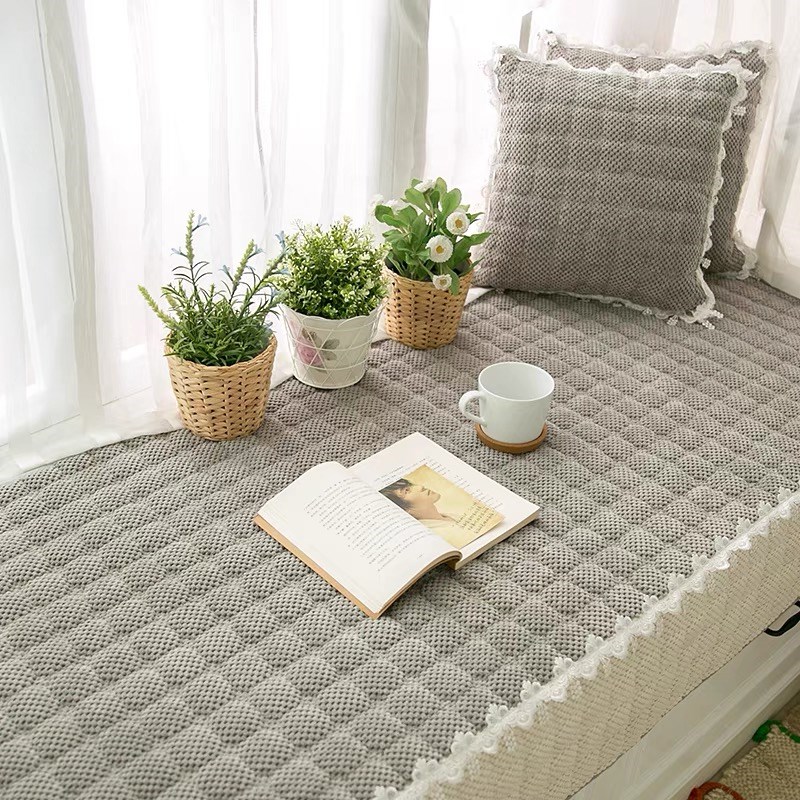 飘窗垫窗台垫卧室k榻榻米厚毛绒2023新款网红四季通用阳台垫子定