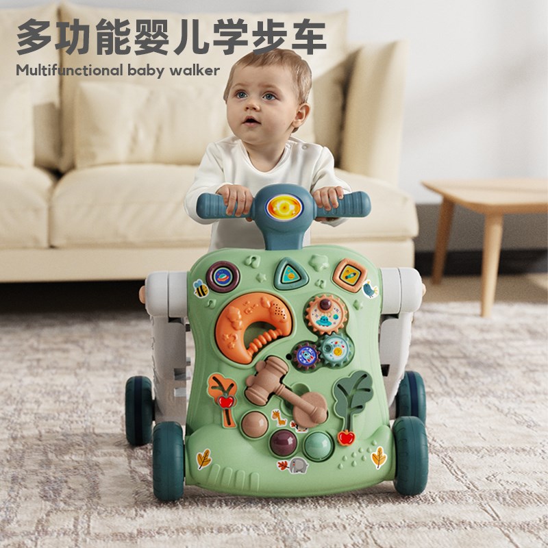 婴儿多功能三合一学步车儿童手推车12个月幼儿宝宝学走路助步玩具