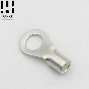 OT4 5冷压接线端子O型圆形裸端头铜线鼻子接头线耳1000只黄铜镀锡