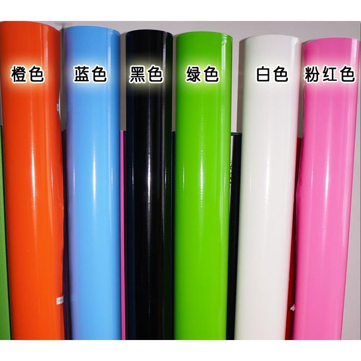 亮光面汽车改色膜 全车适用PVC贴纸 黑白红亮面膜装饰