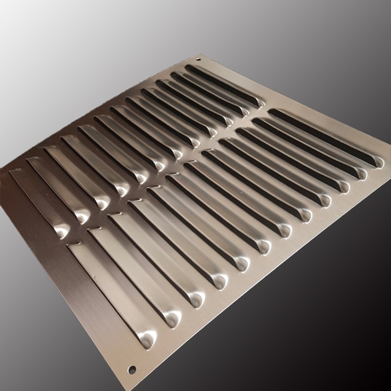 不锈钢板外墙防雨百叶窗冲孔盖板遮挡板通风散P热出风口汽车换气