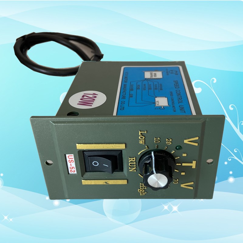 台湾US-c52调速器马达电子直流速度控制器220V 6W-180W UX-52数显