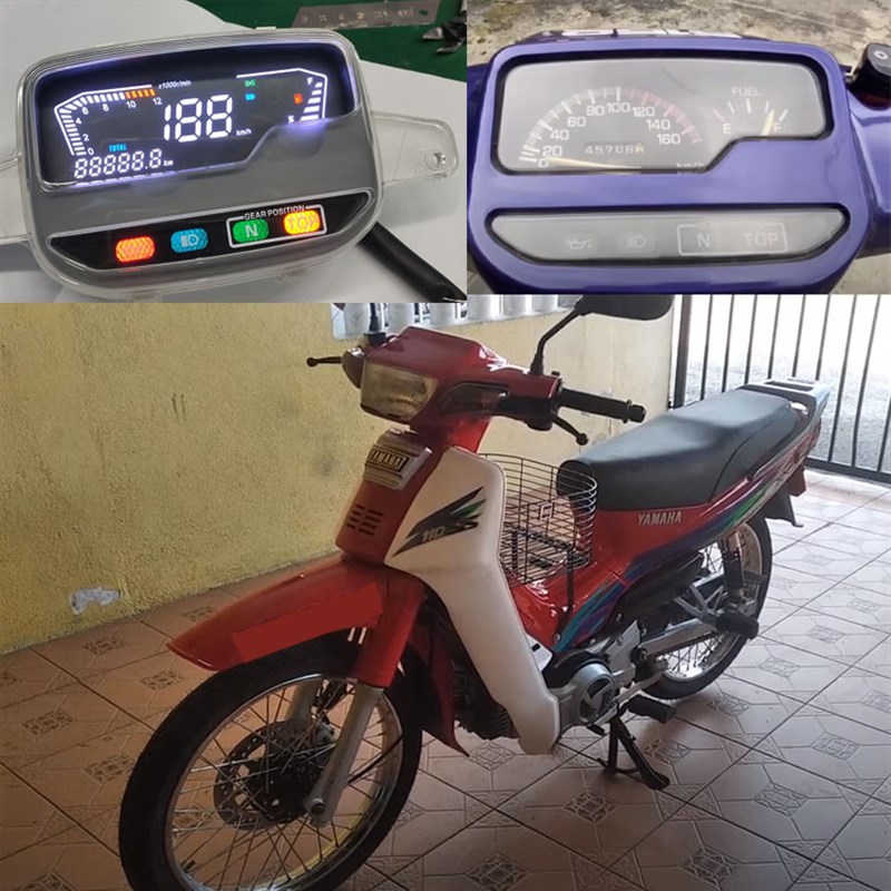 出口马来西亚印g尼F1ZR闪灵JY110风暴SS2电子表Y110SS改装数字仪