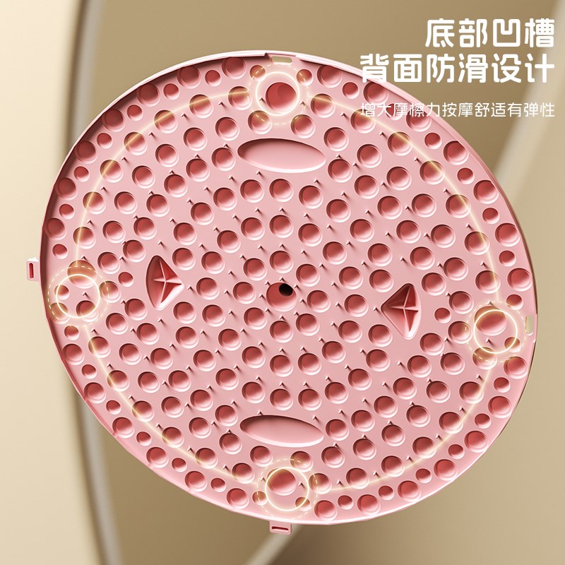 中医圆形指压板超慢跑步足底按摩垫子室内通经络原T地脚趾踩趾专