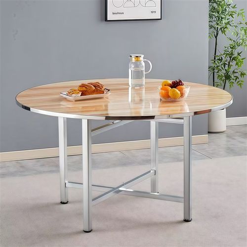 全实木桌面板纯杉木1q米2台面加厚圆形大桌子饭店酒店商用带转盘