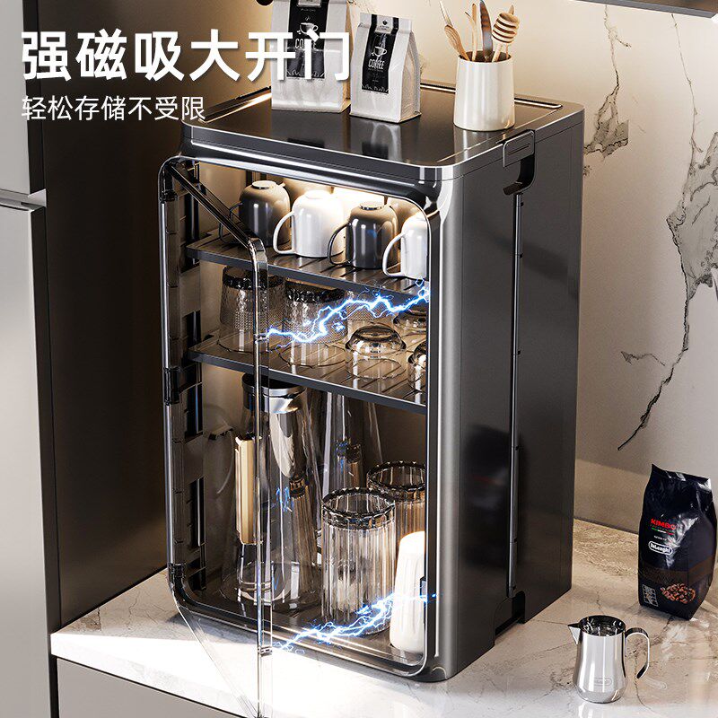 防尘杯子收纳置物架杯架放v水杯储物架茶具茶杯架咖啡杯桌面收纳