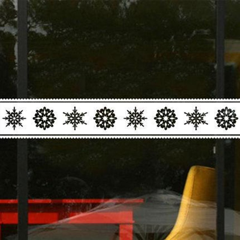 自粘白色蕾丝腰线踢脚线墙贴纸卫生间浴室玻璃门防撞店铺橱窗装饰