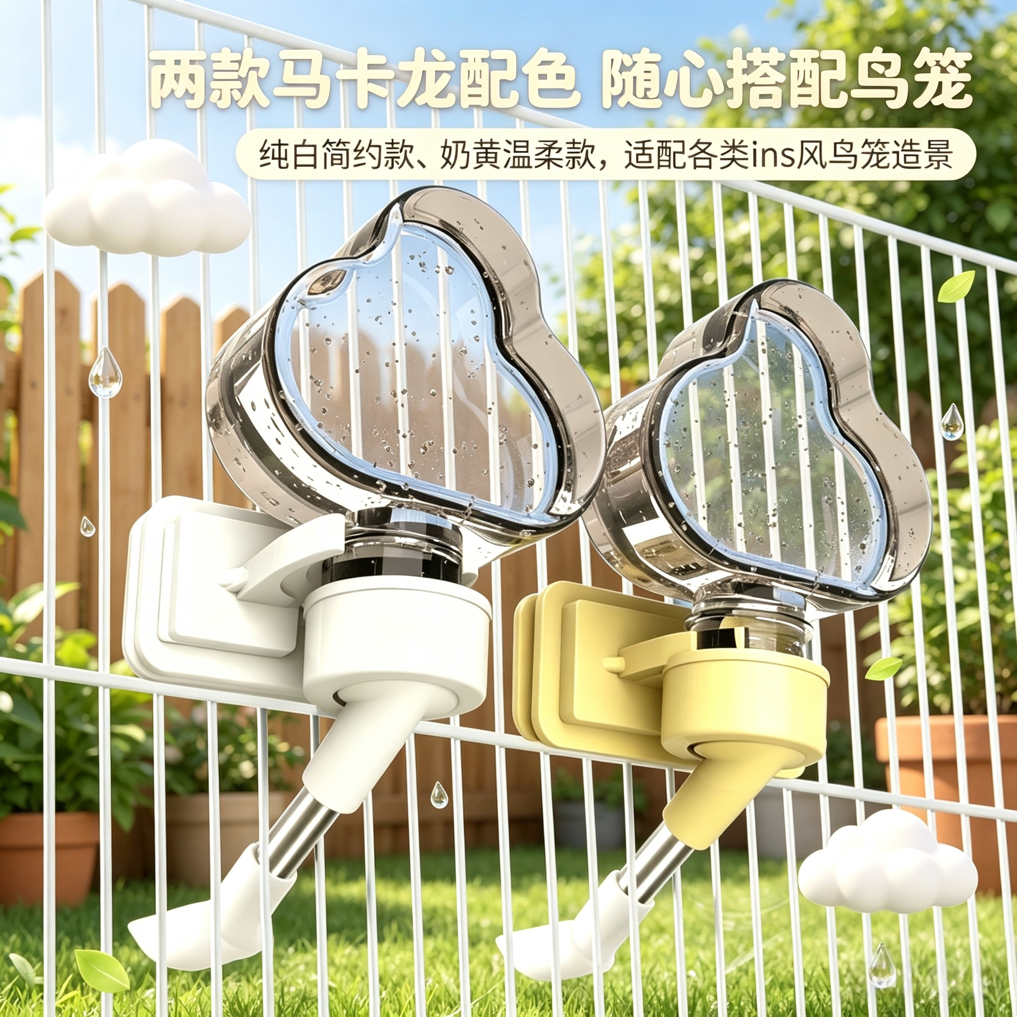 宠帮仕鹦鹉自动饮水器防漏悬挂