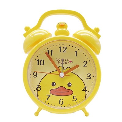 小黄鸭卡通儿童男孩小闹钟学生专用起床神器女孩闹铃2023新款可爱
