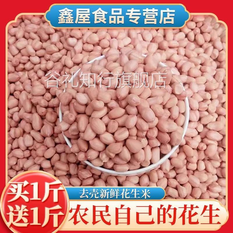 河南白皮花生米农家种植大粒新鲜可做种子散装花生仁生的新货包邮