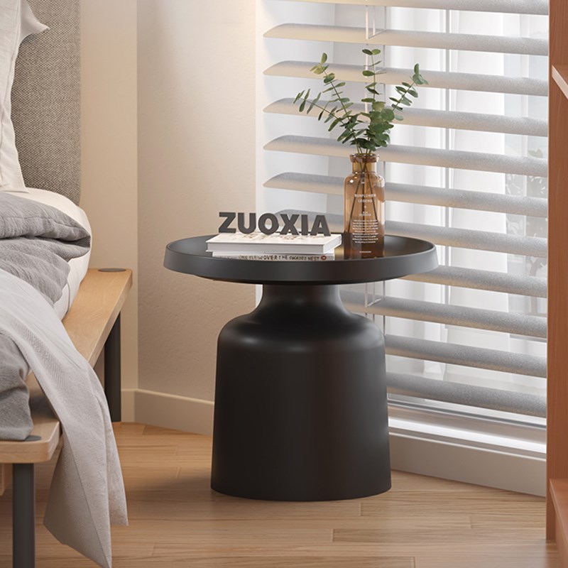 边几沙发边柜客厅茶几轻奢高级感创意小圆桌子2024新款铁艺床头柜